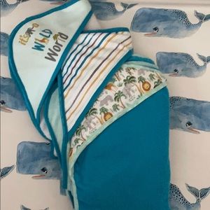 Wild world baby towels